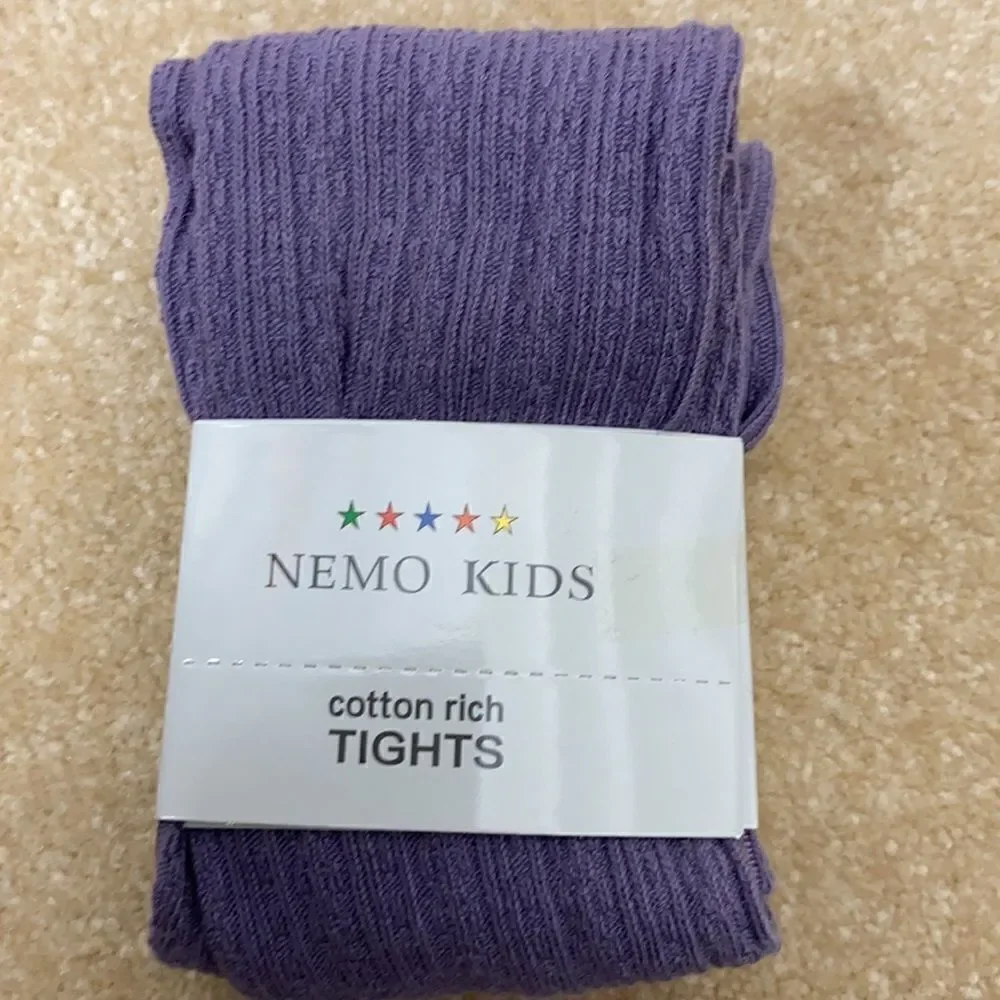 Girls Cable Knitted Ribbed Tights - Pack of 3